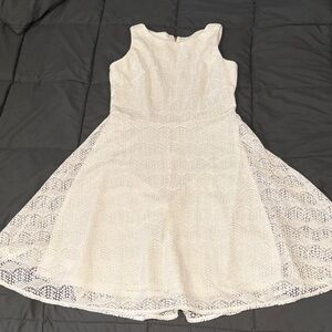 Elegant White Lace Kids Dress